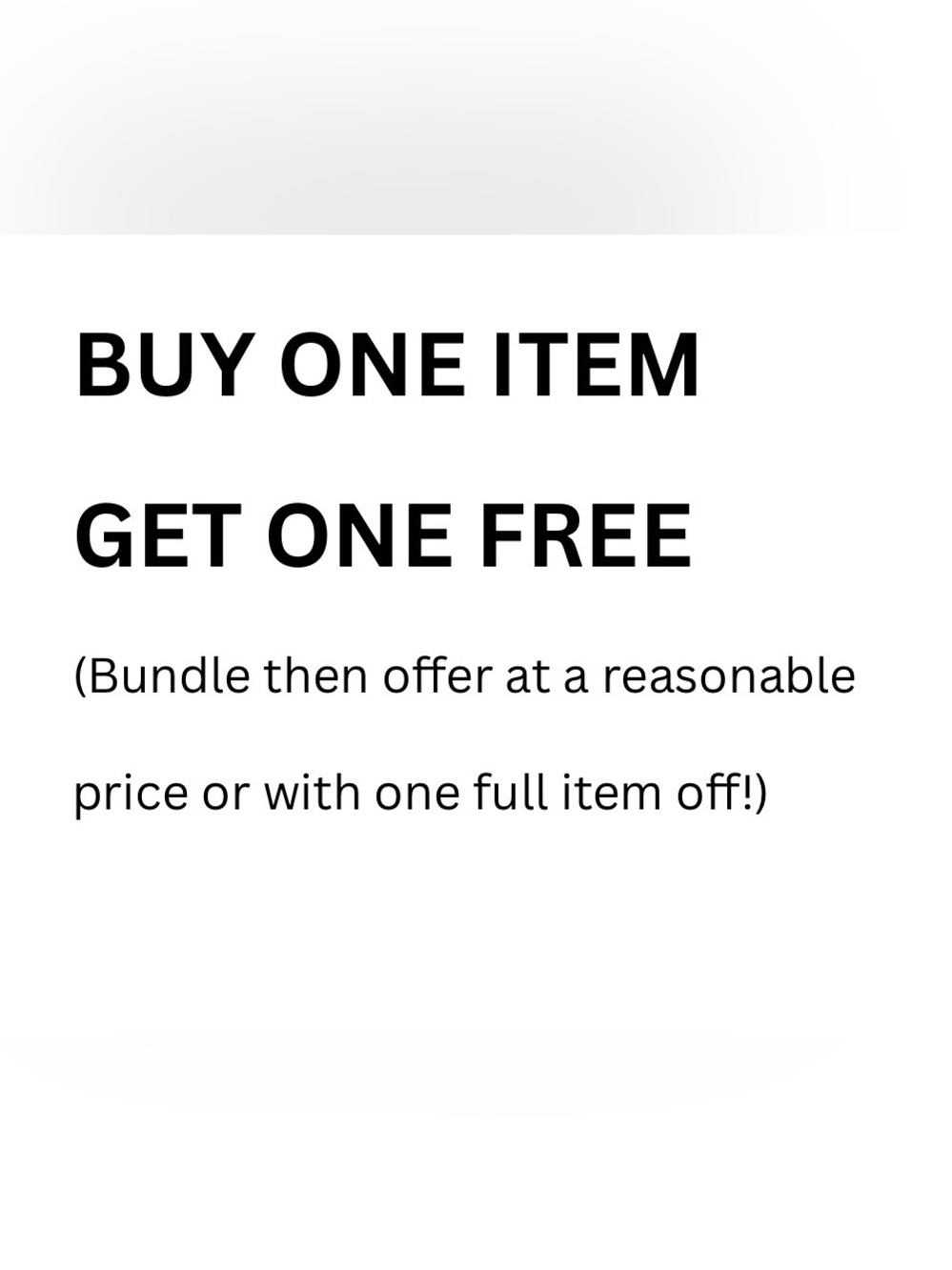 BOGO DEAL BUY ONE GET ONE ITEM FREE IN BUNDLE!!!!!😮😮😮😮😆😆😆🚨🚨🚨‼️‼️‼️